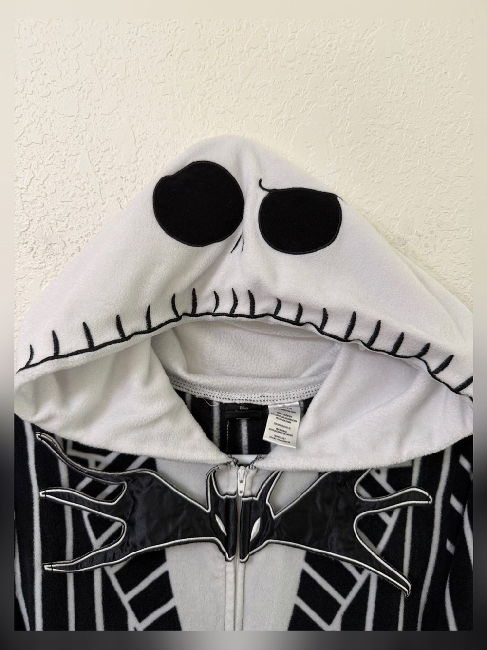 Disney The Nightmare Before Christmas Jack Skellington Onesie Costume - L - Picture 2 of 10